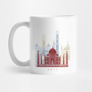 Agra skyline poster Mug